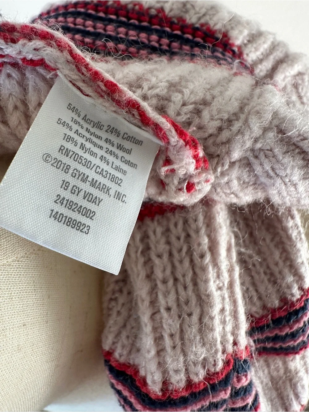 Gymboree Pink Cardigan Sweater with Red, Pink, & Navy Blue Stripes Kid Girl